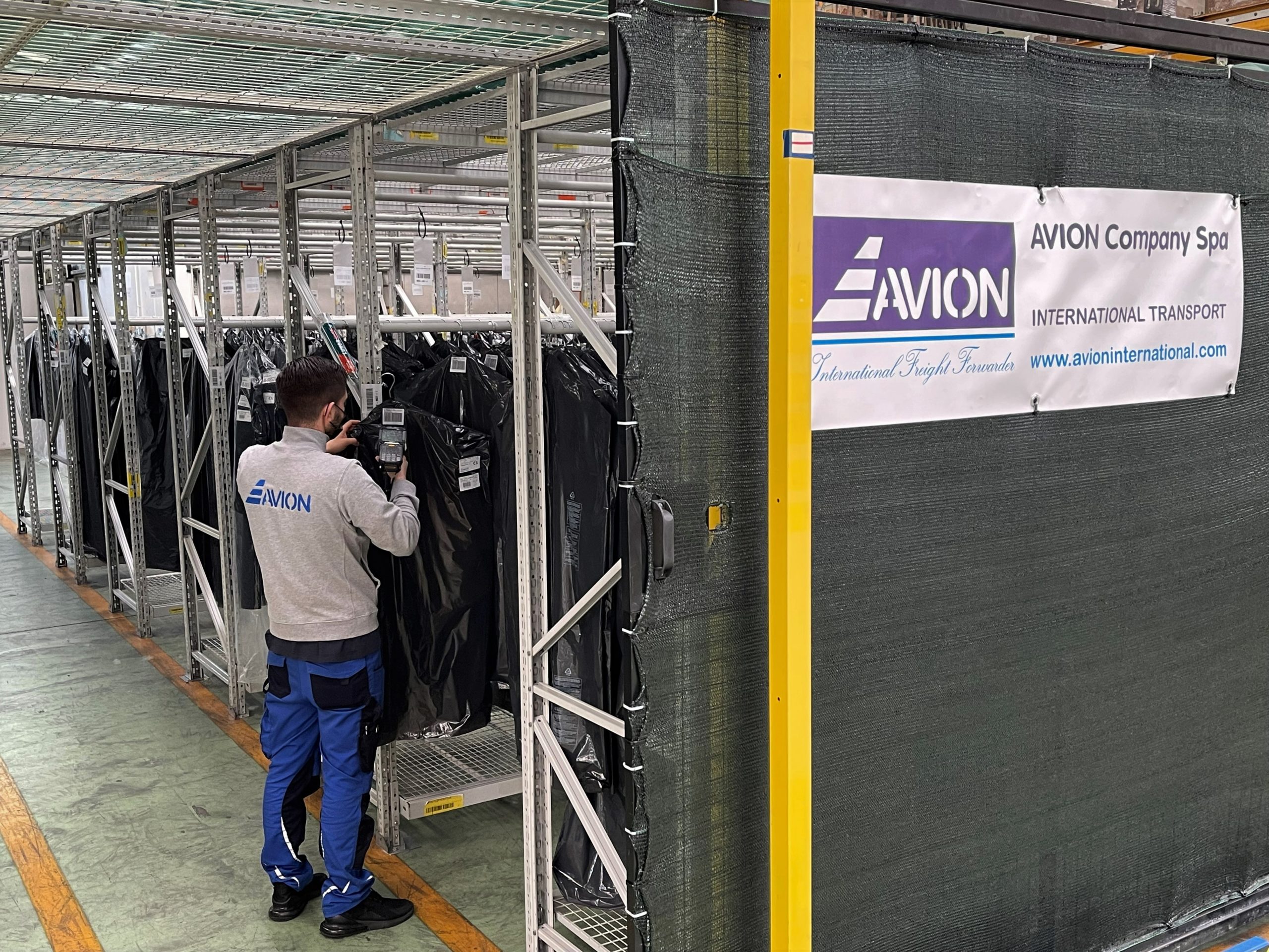 New Avion warehouse for Textile and Fashion industry goods